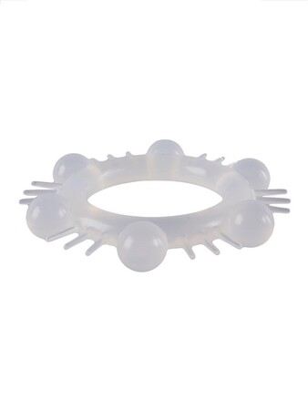 Эластичное эрекционное кольцо с шипиками и шариками